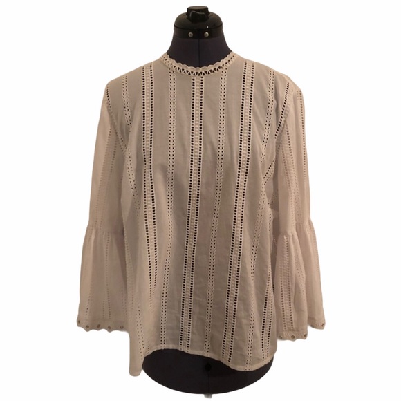 H&M Tops - 4/$25 sale Bell sleeve eyelet blouse